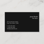 Filmeditor Schlichtes TV-Bildschirm-Fernsehspektru Visitenkarte (Rückseite)