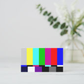 Filmeditor Schlichtes TV-Bildschirm-Fernsehspektru Visitenkarte (Stehend Vorderseite)