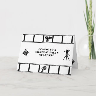 Filmeinladung Dankeskarte