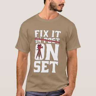 Filmemachen Fi It On Set Kameramann Filmemacher  T-Shirt