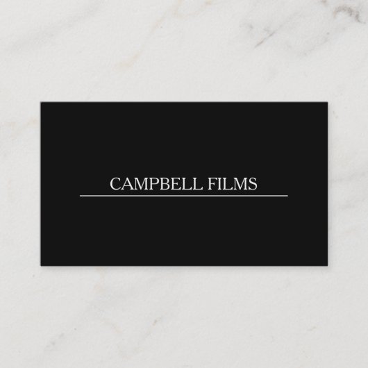 Filmemacher, Director Business Card Visitenkarte (Vorderseite)