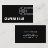 Filmemacher, Director Business Card Visitenkarte (Vorne/Hinten)
