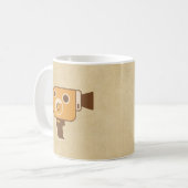 Filmemacher-Film-Kamera Kaffeetasse (Vorderseite Links)