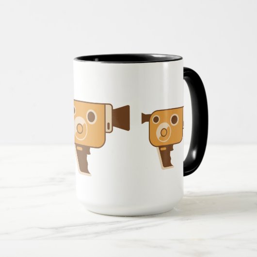 Filmemacher-Film-Kamera Tasse (VorderseiteRechts)