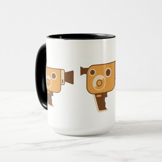 Filmemacher-Film-Kamera Tasse (Vorderseite Links)