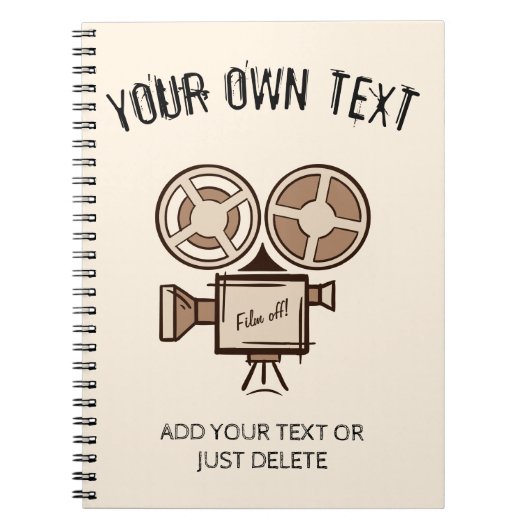 Filmemacher, Filmproduzent, Regisseur, Schauspiele Notizblock (Vorderseite)