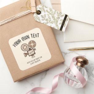 Filmemacher, Filmproduzent, Regisseur, Schauspiele Quadratischer Aufkleber