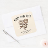 Filmemacher, Filmproduzent, Regisseur, Schauspiele Quadratischer Aufkleber (Umschlag)