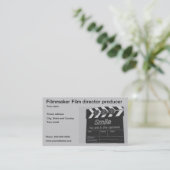 Filmemacher-Filmregisseurproduzent-Visitenkarte Visitenkarte (Stehend Vorderseite)
