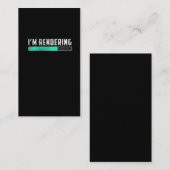 Filmemacher für Videofilme von Funny Rendering Visitenkarte (Vorne/Hinten)