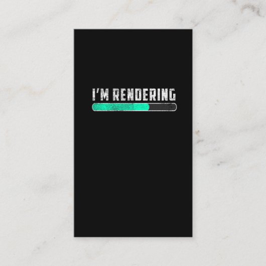 Filmemacher für Videofilme von Funny Rendering Visitenkarte (Vorderseite)