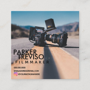 Filmemacher-Kinematographie-Fotografie Quadratische Visitenkarte