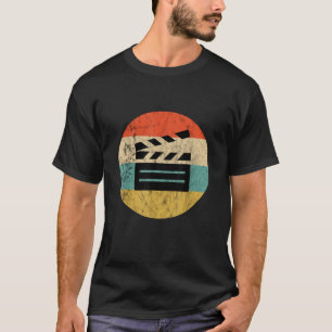 Filmemacher Klappe Filmregisseur Liebhaber Retro T-Shirt