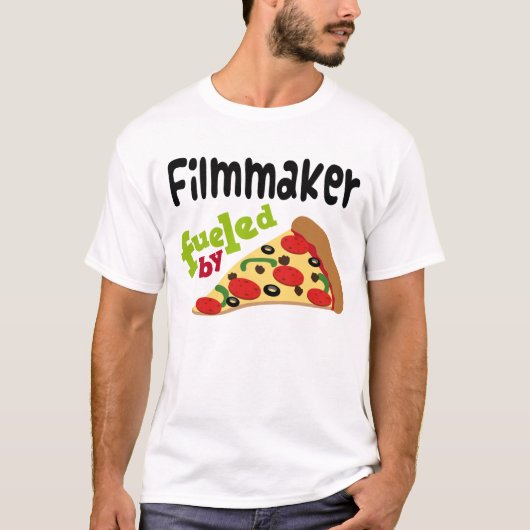 Filmemacher-(lustiges) Pizza-T-Shirt T-Shirt (Vorderseite)