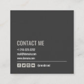 Filmemacher Quadratische Visitenkarte (Rückseite)