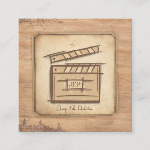 Filmemacher, Schauspieler, Filmregisseur, Kamerama Quadratische Visitenkarte