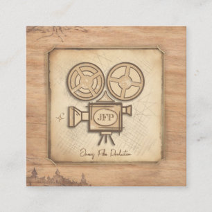 Filmemacher, Schauspieler, Filmregisseur, Kamerama Quadratische Visitenkarte