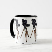 Filmemacher-Vintage Kamera Tasse (Vorderseite Links)