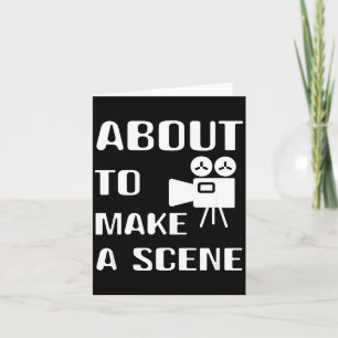 Filmemacher will eine Szene Film machen Film Makin Karte