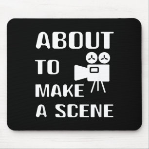 Filmemacher will eine Szene Film machen Film Mousepad