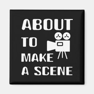 Filmemacher will eine Szene Film machen Movie  Magnet