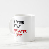 Filmemacherin Zombie Slayer Kaffeetasse (Vorderseite Links)