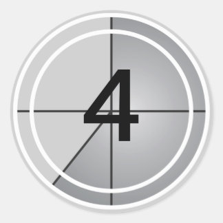 Filmerzählung Runder Aufkleber