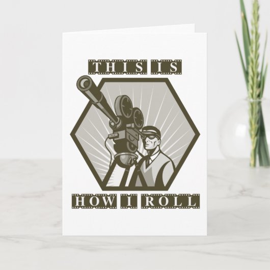 Filmfernsehfilm-Kameradirektor Karte (Vorderseite)