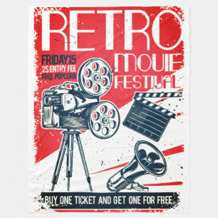 Filmfestival Retro Fleecedecke