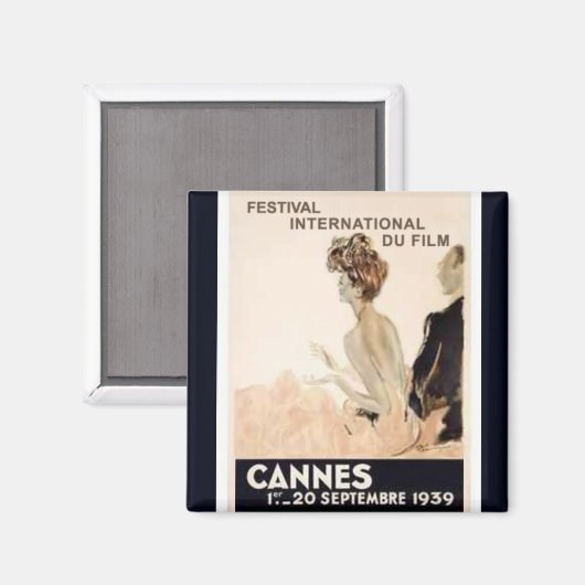 Filmfestspiele Cannes 1939 Magnet (Vorderseite/Rückseite)