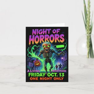 Filmfiguren Gruselnacht Horrors 90er Ha Karte