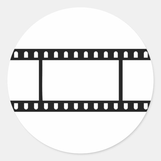 Filmflick Runder Aufkleber (Vorderseite)