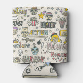 Filmgenres: Fernsehshows Doodle Set Dosenkühler (Rückseite)