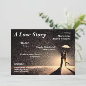 Filmhochzeit Einladung (Stehend Vorderseite)