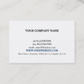 Filming Business Movie Director Fotograf Euro Visitenkarte (Rückseite)