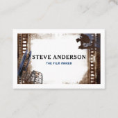 Filming Business Movie Director Fotograf Euro Visitenkarte (Vorderseite)