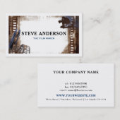 Filming Business Movie Director Fotograf Visitenkarte (Vorne/Hinten)