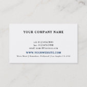 Filming Business Movie Director Fotograf Visitenkarte (Rückseite)