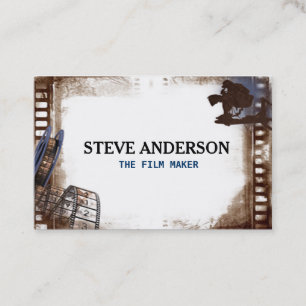 Filming Business Movie Director Fotograf Visitenkarte