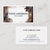 Filming Business Movie Director Fotograf Visitenkarte (Vorne/Hinten)