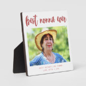 Filmkalligrafie Best Nonna je Muttertag Fotoplatte (Vorderseite)