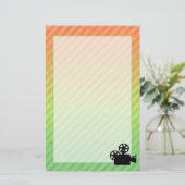 Filmkamera Briefpapier (Stehend Vorderseite)