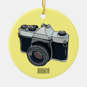 Filmkamera Cartoon-Illustration Keramik Ornament