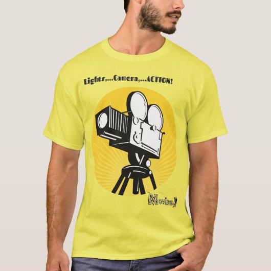 Filmkamera Graphic T - Shirt (Vorderseite)