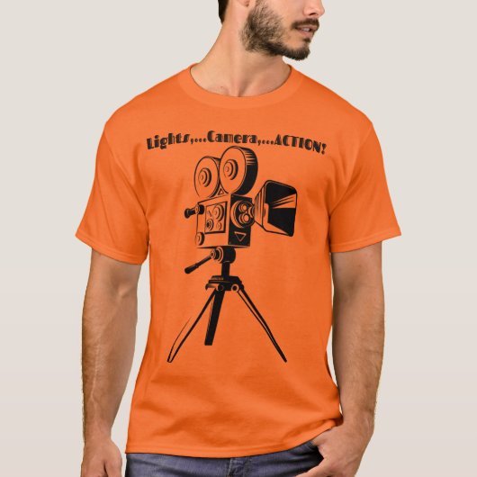 Filmkamera Graphic T - Shirt (Vorderseite)