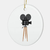 Filmkamera Keramik Ornament (Links)