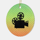 Filmkamera Keramik Ornament (Links)