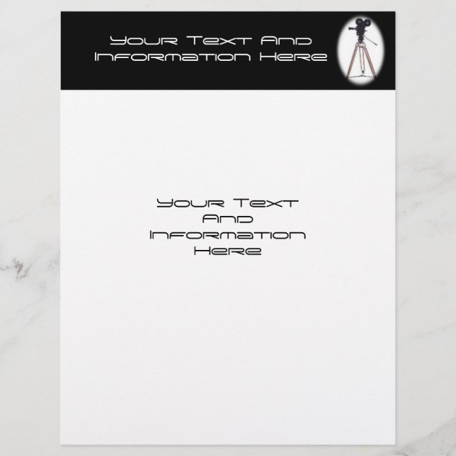 Filmkamera Letterhead (Vorderseite)