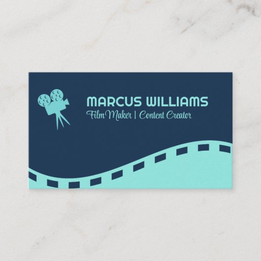 Filmkamera-Logo | Direktor Visitenkarte (Vorderseite)