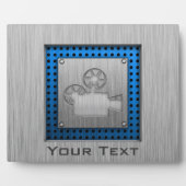 Filmkamera mit gepinseltem Metallaussehen Fotoplatte (Vorderseite)